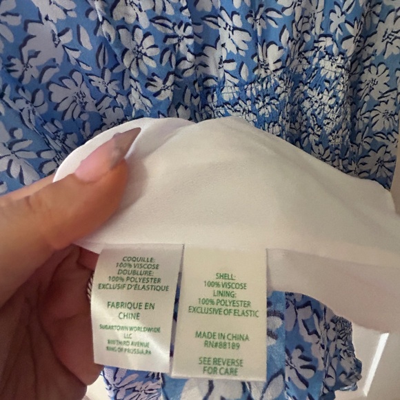 Lily Pulitzer Blue and White Floral Dress - Picture 5 of 5